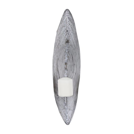CosmoLiving by Cosmopolitan 23" Silver Contemporary Wall Sconce